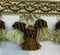 1 Yard Antique Green Brown Tassel Fringe Trim for Draperies and Home Decor 3.5 Inch Long